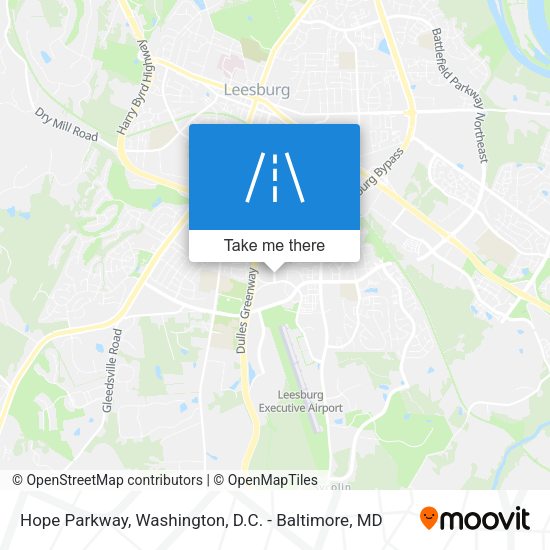 Mapa de Hope Parkway