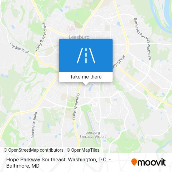 Hope Parkway Southeast map