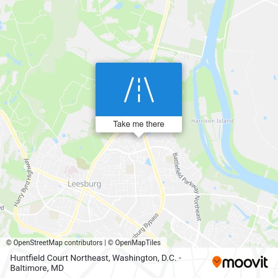 Mapa de Huntfield Court Northeast