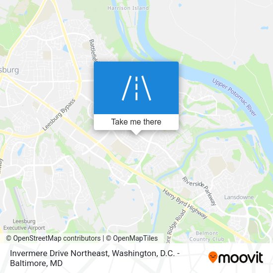 Invermere Drive Northeast map