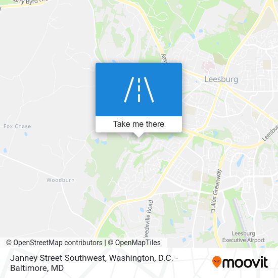 Mapa de Janney Street Southwest
