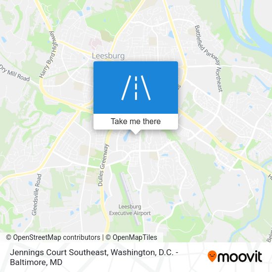 Jennings Court Southeast map