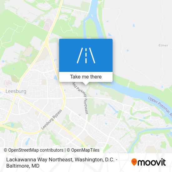 Lackawanna Way Northeast map