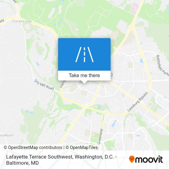 Lafayette Terrace Southwest map