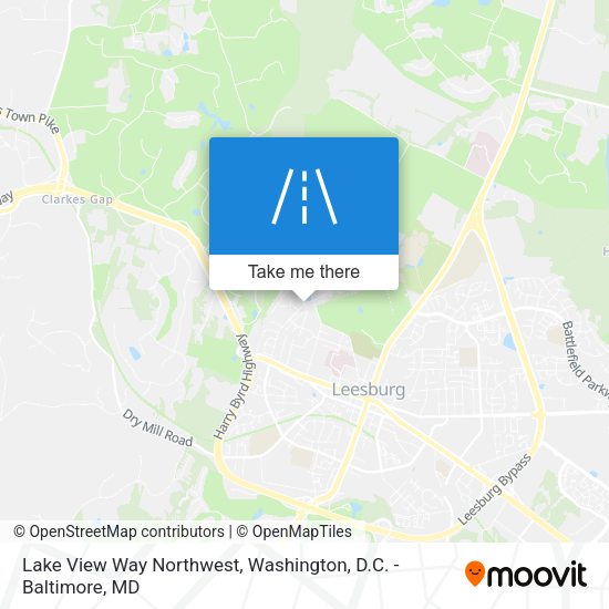 Lake View Way Northwest map