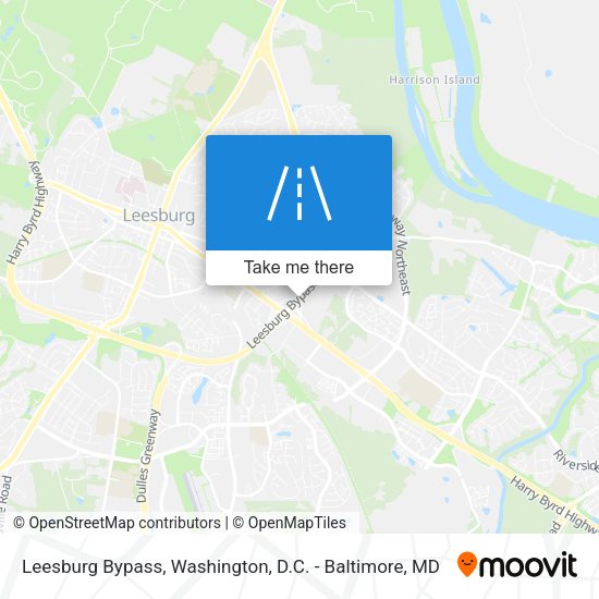 Leesburg Bypass map