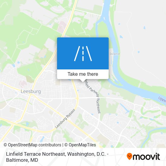 Linfield Terrace Northeast map