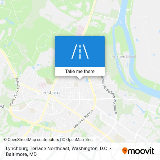 Mapa de Lynchburg Terrace Northeast