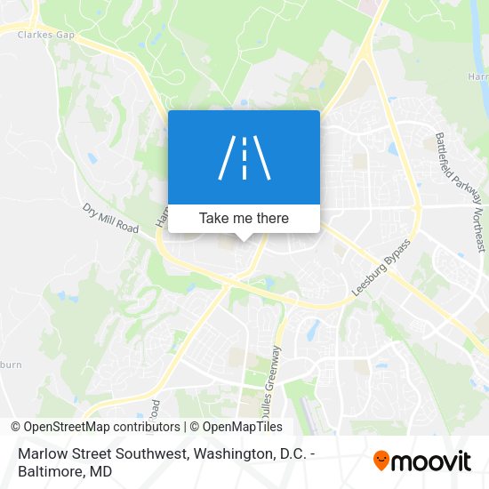 Marlow Street Southwest map