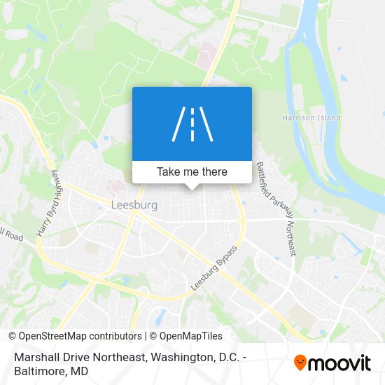 Marshall Drive Northeast map