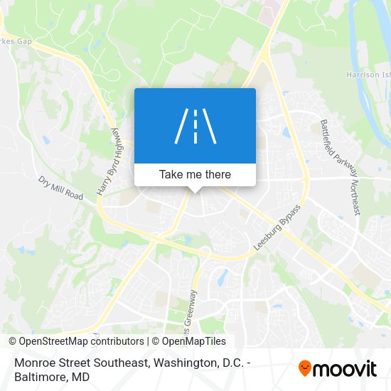 Monroe Street Southeast map