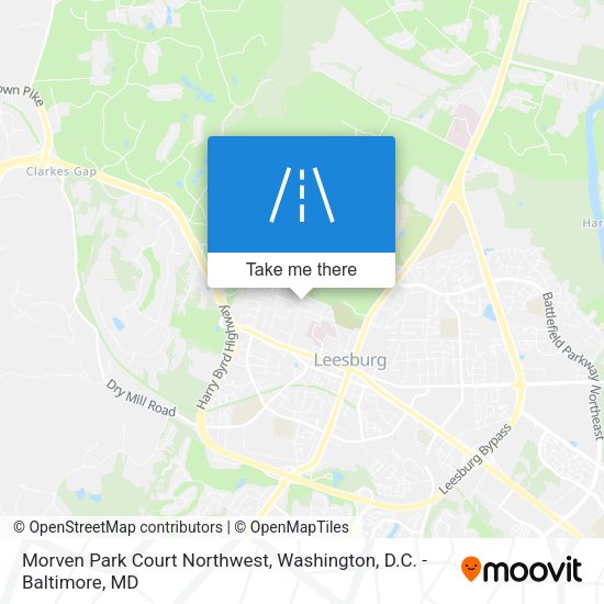 Morven Park Court Northwest map