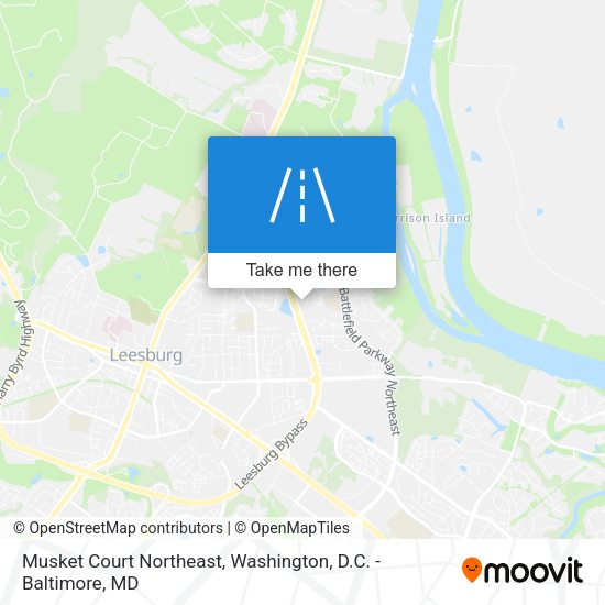 Mapa de Musket Court Northeast