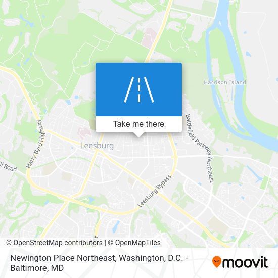 Mapa de Newington Place Northeast