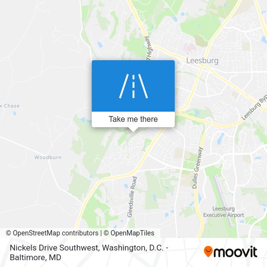 Mapa de Nickels Drive Southwest