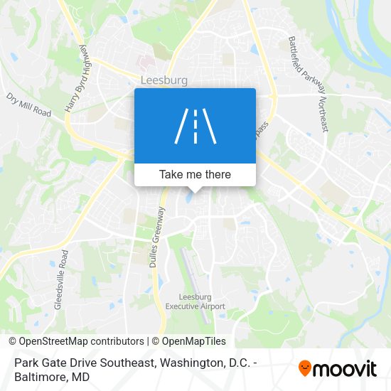 Mapa de Park Gate Drive Southeast