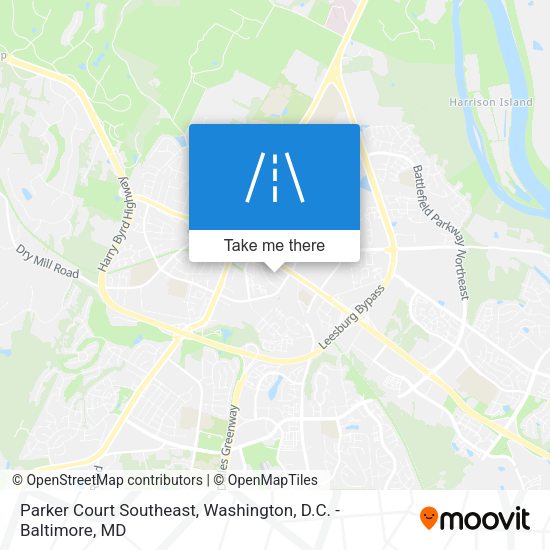 Mapa de Parker Court Southeast