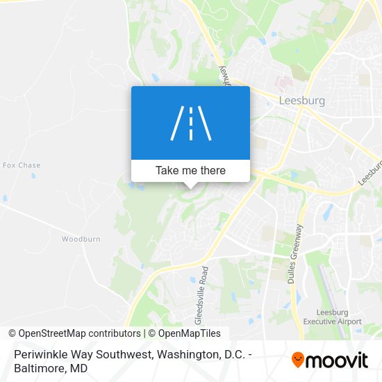 Mapa de Periwinkle Way Southwest