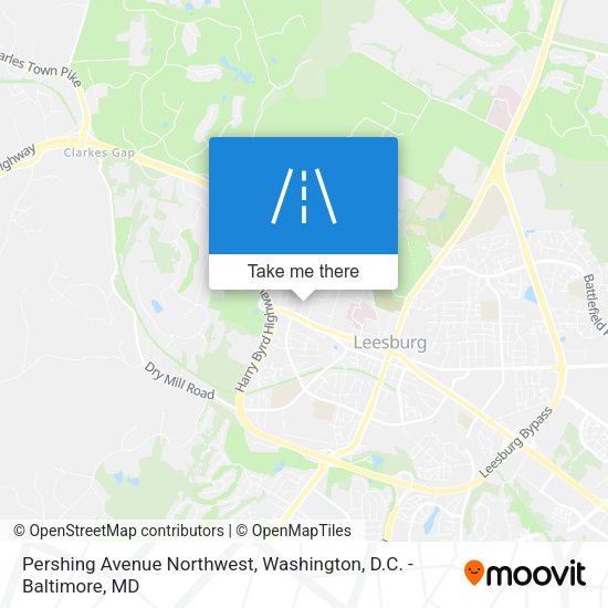 Mapa de Pershing Avenue Northwest