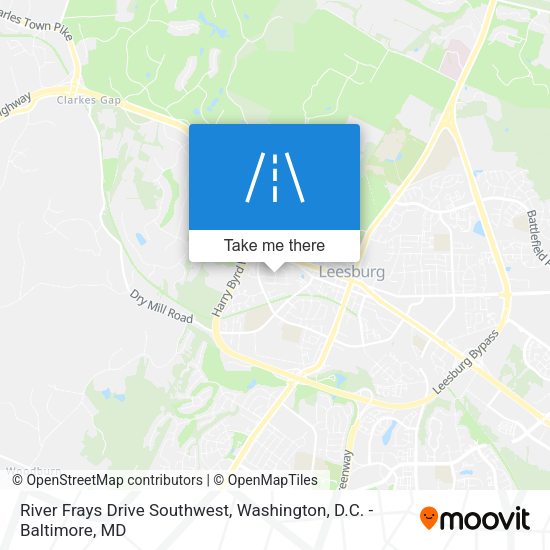 River Frays Drive Southwest map