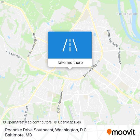 Roanoke Drive Southeast map