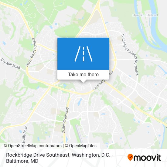 Mapa de Rockbridge Drive Southeast