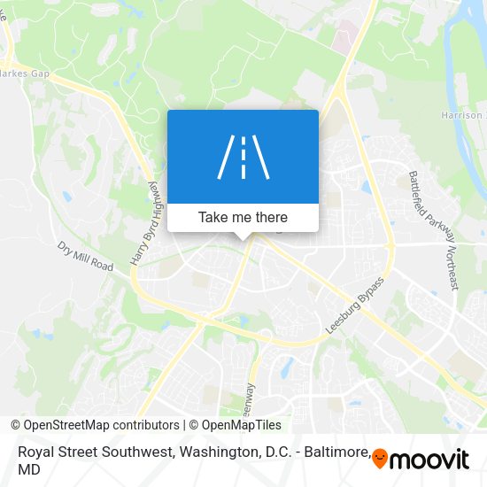 Mapa de Royal Street Southwest