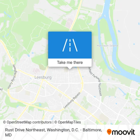 Rust Drive Northeast map
