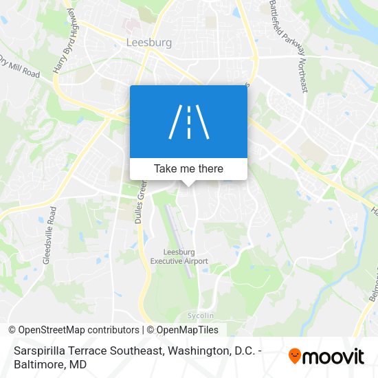 Sarspirilla Terrace Southeast map