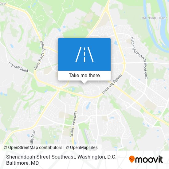 Mapa de Shenandoah Street Southeast