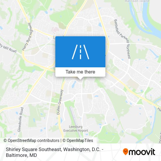 Mapa de Shirley Square Southeast
