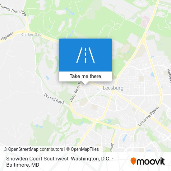 Mapa de Snowden Court Southwest