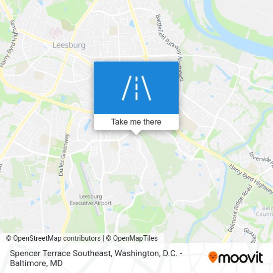 Mapa de Spencer Terrace Southeast