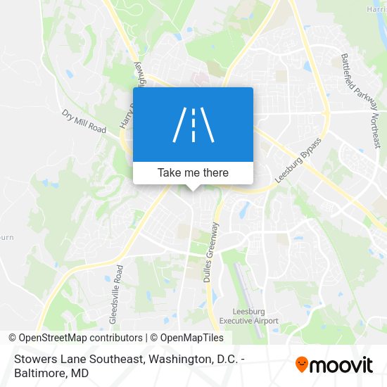 Stowers Lane Southeast map