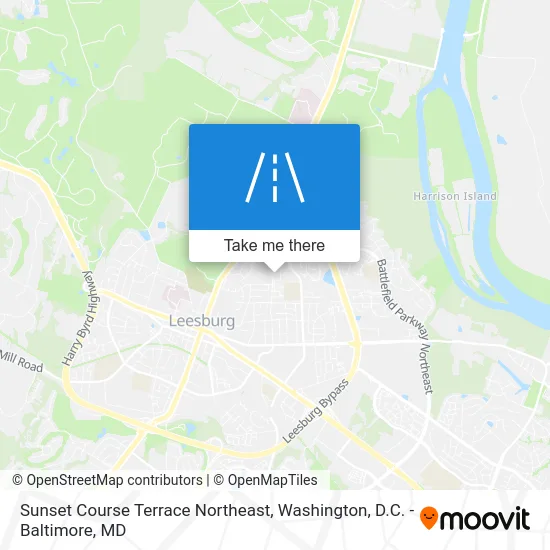 Sunset Course Terrace Northeast map