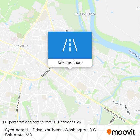 Sycamore Hill Drive Northeast map
