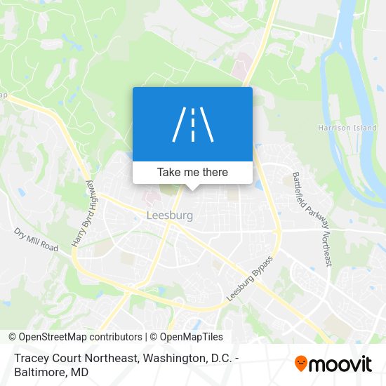 Tracey Court Northeast map