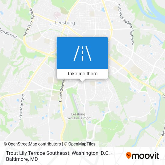 Trout Lily Terrace Southeast map