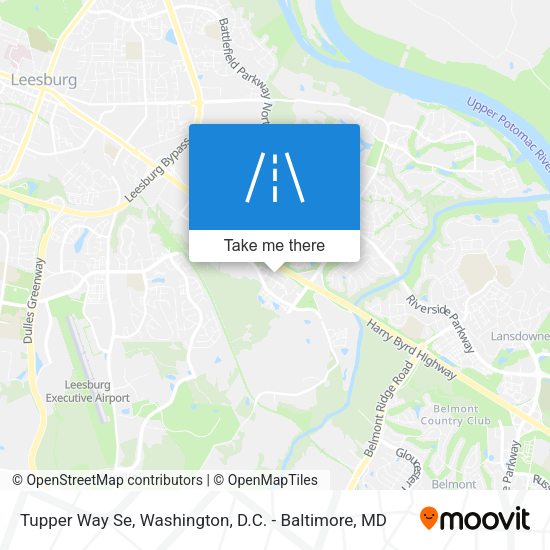 Tupper Way Se map