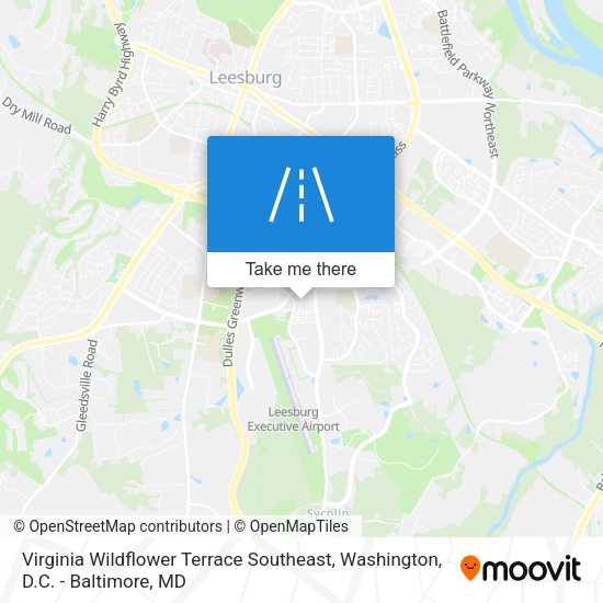 Virginia Wildflower Terrace Southeast map