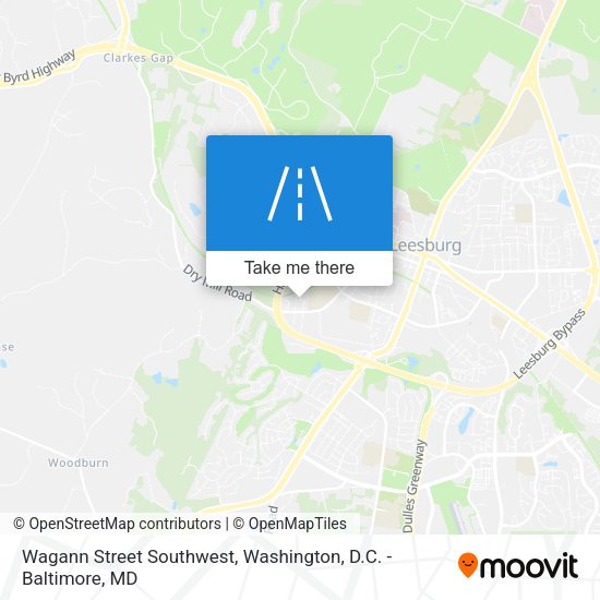 Mapa de Wagann Street Southwest