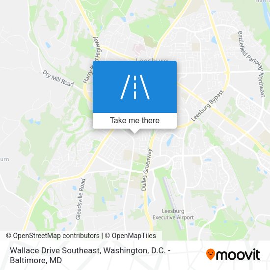 Wallace Drive Southeast map