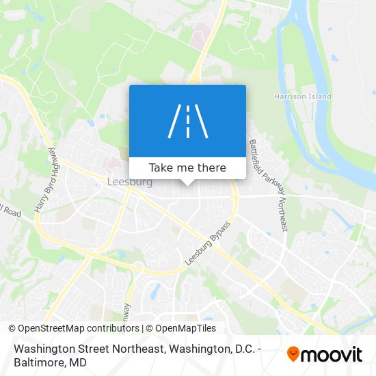 Mapa de Washington Street Northeast