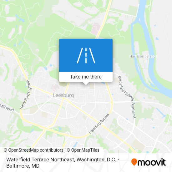 Waterfield Terrace Northeast map