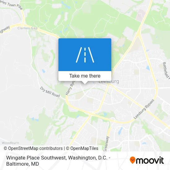 Wingate Place Southwest map