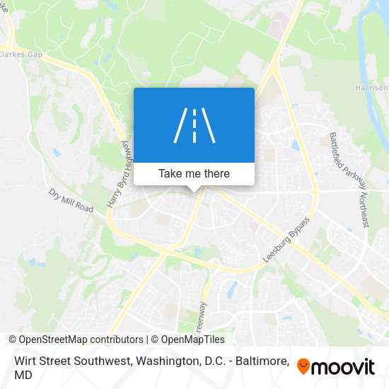 Wirt Street Southwest map