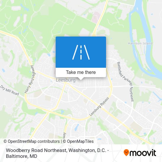 Woodberry Road Northeast map