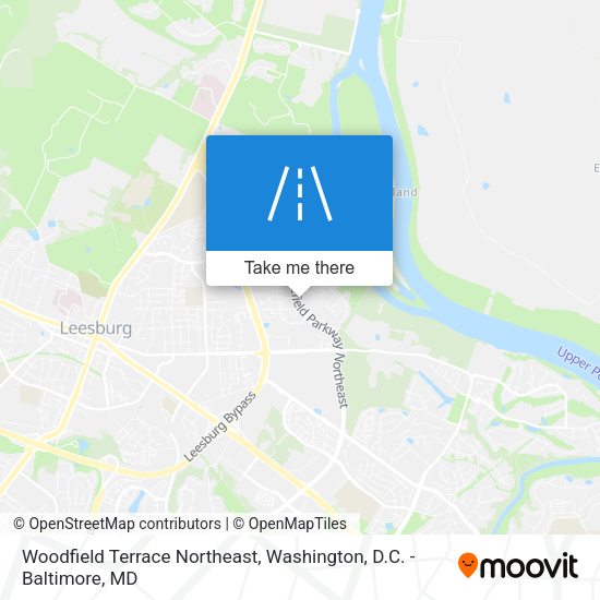 Mapa de Woodfield Terrace Northeast