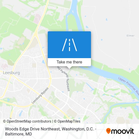 Woods Edge Drive Northeast map