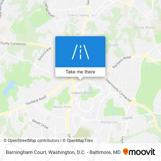 Barningham Court map